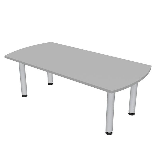 33.5 in W, 59.5 in L, 29 in H, Engineered Wood Top, Grey